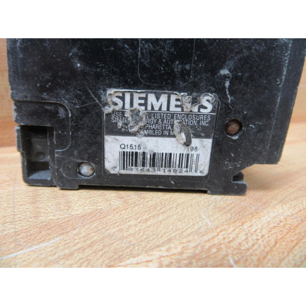 Siemens Q1515 Tandem Circuit Breaker 15A - Used