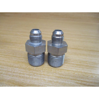 Parker 6-8F3MXS 37° Flare, Tube x BSPT Fitting 68F3MXS . (Pack of 2)