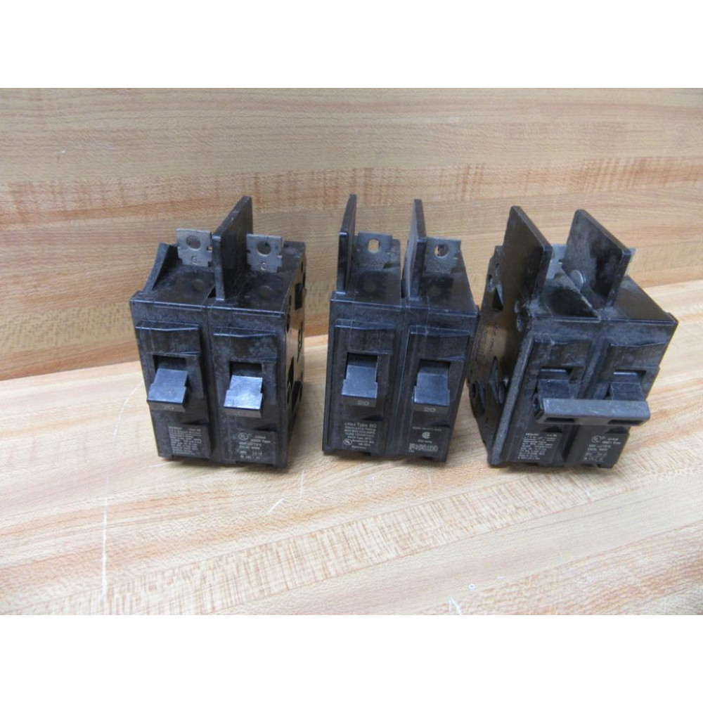 Siemens ITE BQ2B020 Circuit Breaker 20A 2 Poles (Pack of 3) - Used