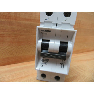 Siemens 5SX22C8 Circuit Breaker 8A 2 Pole - Used