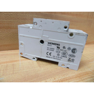 Siemens 5SX22C8 Circuit Breaker 8A 2 Pole - Used