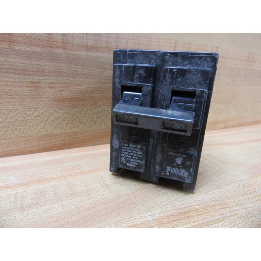 Siemens Q250 Circuit Breaker 50A 2 Pole (Pack of 2) - Used