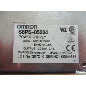Omron S8PS-05024 Power Supply S8PS05024 - Used