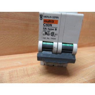 Merlin Gerin 17434 Schneider Breaker 5A Square D MG17434 - Used
