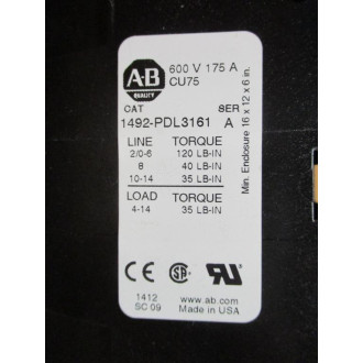 Allen Bradley 1492-PDL3161 Power Distribution Block - New No Box