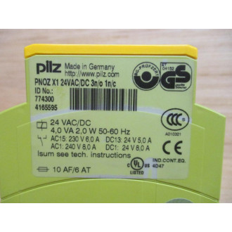 Pilz PNOZ X1 24VACDC 3no 1nc Safety Relay 774300 - New No Box