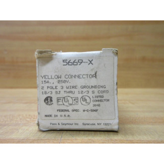 Pass & Seymour 5669-X Legrand Connector 5669X