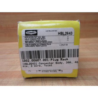 Hubbell HBL2643 Connector Body 2643