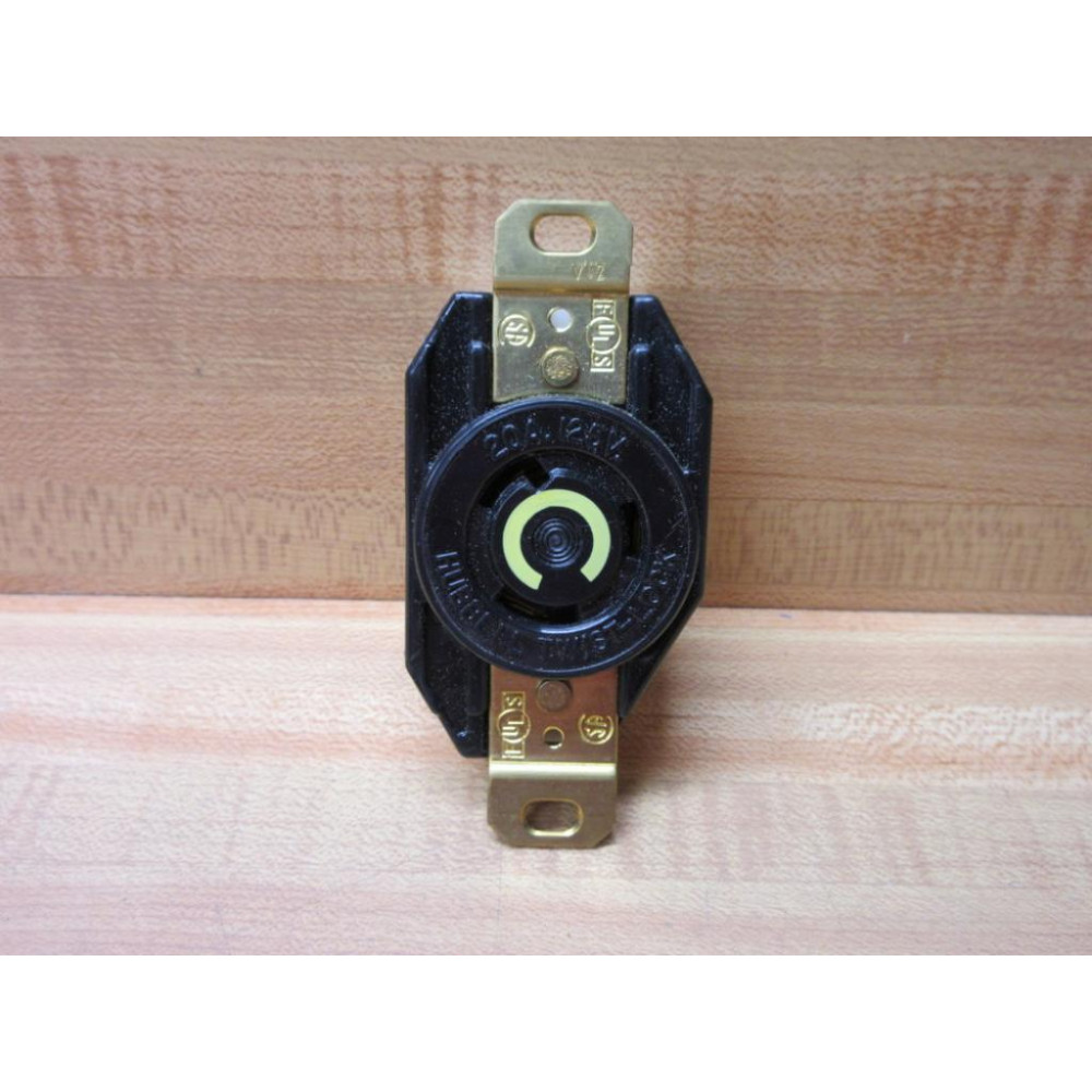 Hubbell HBL 2310 Twist-Lock Receptacle  HBL2310 Round (Pack of 2) - New No Box