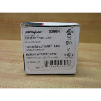 Arrow Hart 5366N Autogrip Plug 5-20P