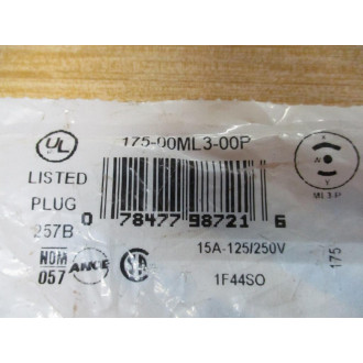 Leviton 175-00ML3-00P Plug 17500ML300P