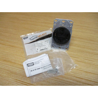 Hubbell RR430F Flush Power Receptacle