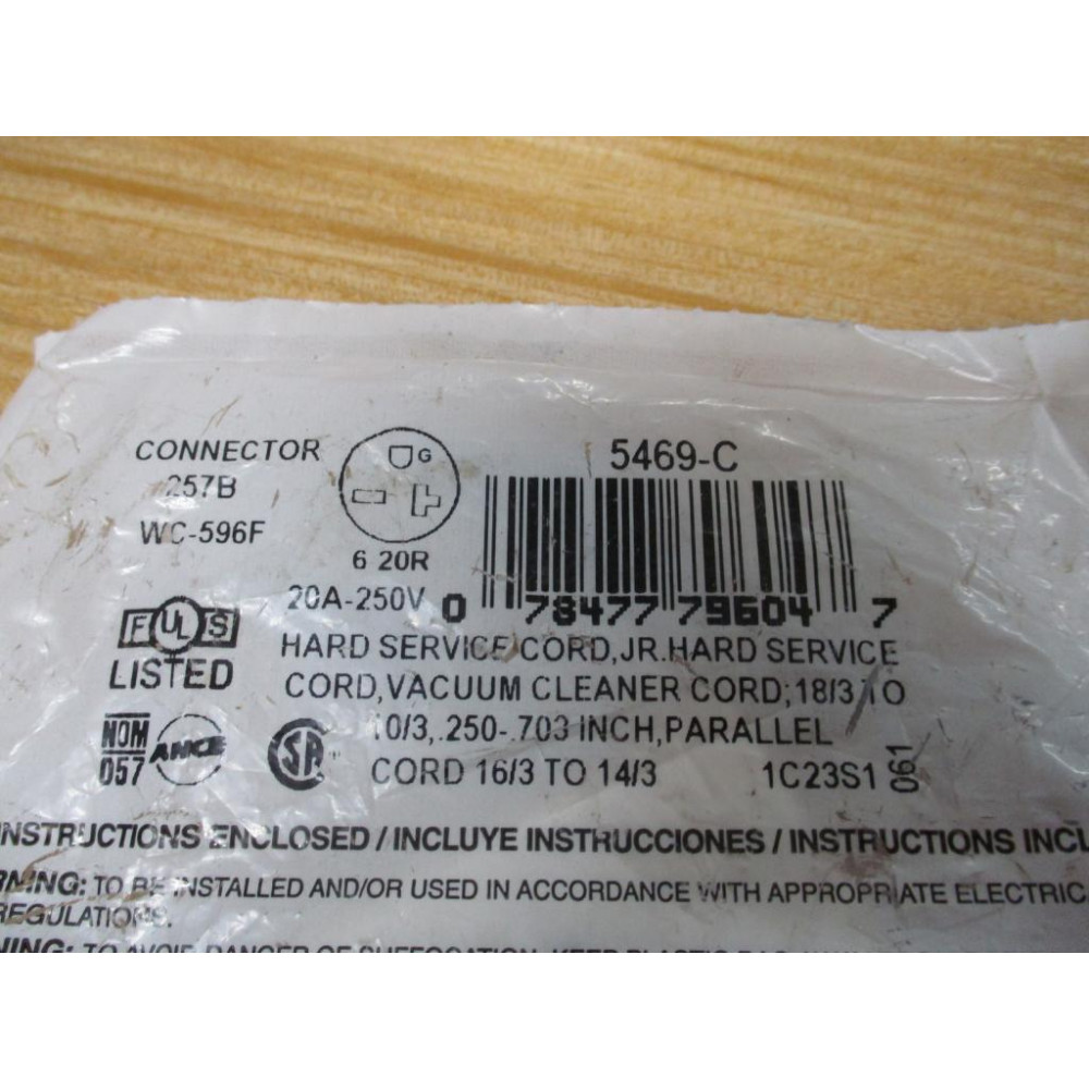 Leviton 5469-C Straight Blade Connector 5469C