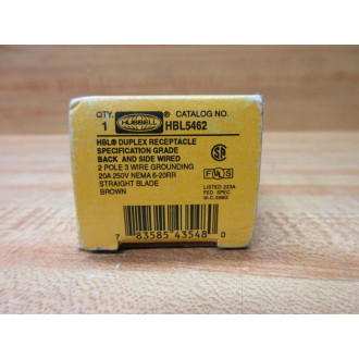 Hubbell HBL5462 Duplex Receptacle