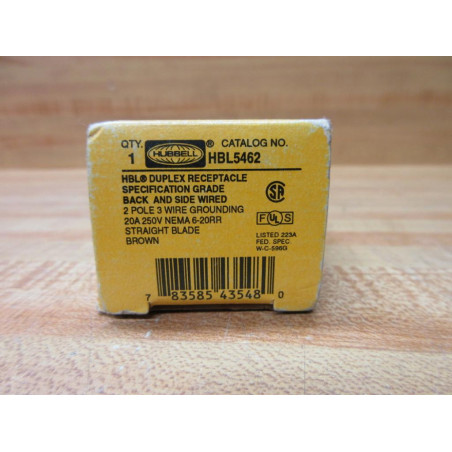 Hubbell HBL5462 Duplex Receptacle