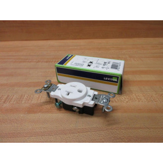 Leviton 5361-W Single Receptacle Outlet 5361W (Pack of 3)