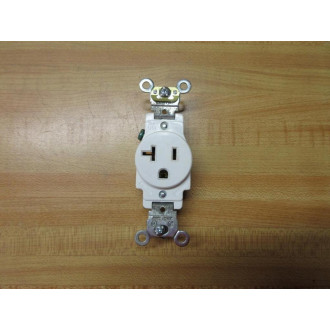 Leviton 5361-W Single Receptacle Outlet 5361W (Pack of 3)