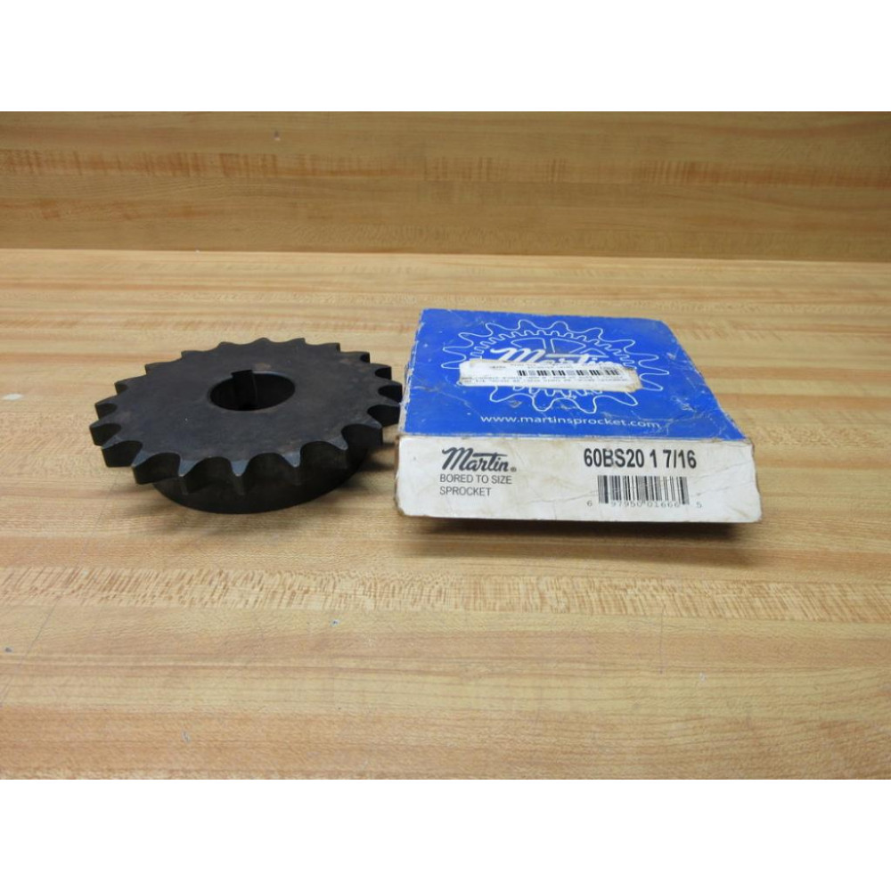 Martin 60BS20 1 716 Bored To Size Sprocket 60BS201716