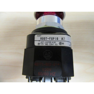 Allen Bradley 800T-FXP16R A7 Red Button 800T-FXP16RA7 - New No Box