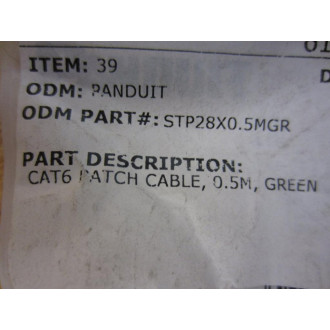 Panduit STP28X0.5MGR CAT6 Patch Cord STP28X05MGR