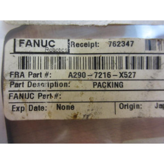 Fanuc A290-7216-X527 Robot Motor Gasket A2907216X527 - New No Box