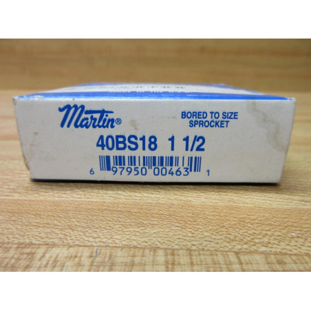 Martin 40BS18 1 12 Bored To Size Sprocket 40BS18112