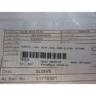 Tri-Clover 51718001 Lock-Sleeve 5171801 (Pack of 2)