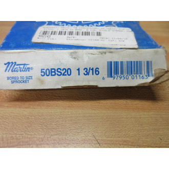 Martin 50BS20 1 316 Bored To Size Sprocket 50BS201316
