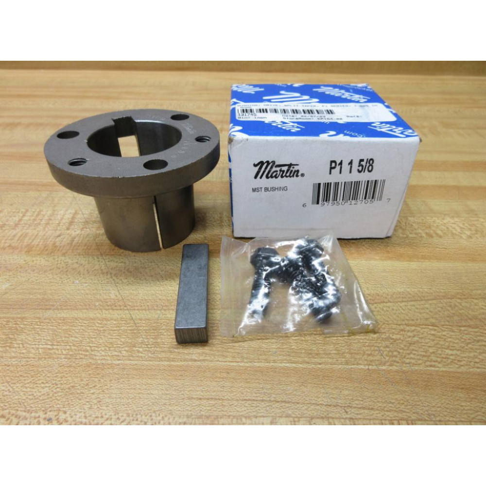thumbnail interactive-video image 1 of Martin 2517 Sintered Steel Bushing 1-3/8 Bore Pulley Mount Martin 2517 - 1- 3/8" Inch, Sintered Steel, 1.38" Bore, 3.375" OD, For Pulleys & Sprockets Taper Bushing 1 of 13