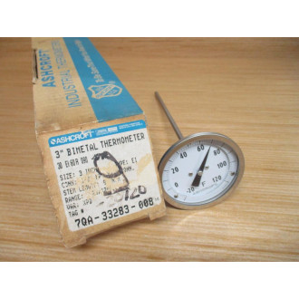 Ashcroft 30 EI 60R 090 -20120F Bimetal Thermometer 30EI60R090-20120F