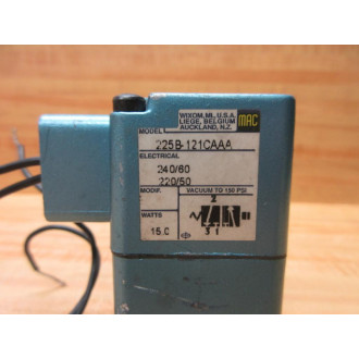 Mac Valves 225B-121CAAA Solenoid Valve 225B121CAAA - Used