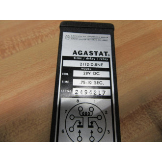 Agastat 2112-D-5NE Time Delay Relay 2II2-D-5NE