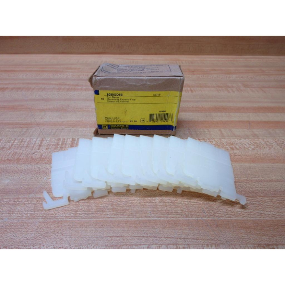Square D 9080GD6B Schneider Electric End Barrier (Pack of 10)