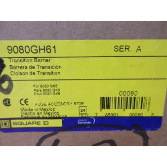Square D 9080GH61 Schneider Electric Transition Barrier (Pack of 50)