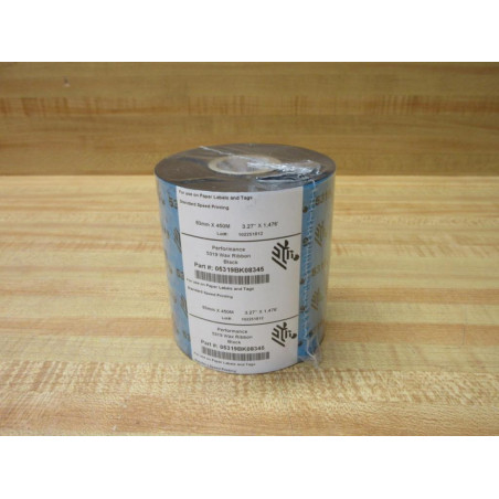 Zebra Performance 5319BK08345 Wax Ribbon 5319 (Pack of 6)