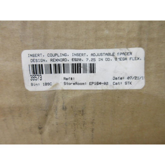 Rexnord ES20 Omega Spacer Element  7.25"