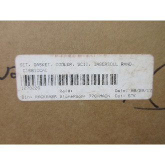 Ingersoll-Rand C1661-CC-AC 5CII Cooler Gasket Kit EPS.C1661-A