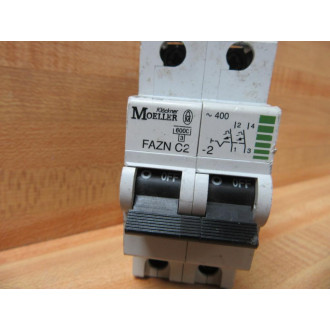 Moeller FAZN C2 Circuit Breaker FAZNC2 2-Pole - Used