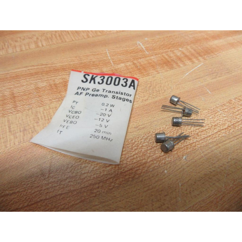 RCA SK3003A Transistor (Pack of 5) - New No Box RCA SK3003A Transistor (Pack of 5) - New No Box