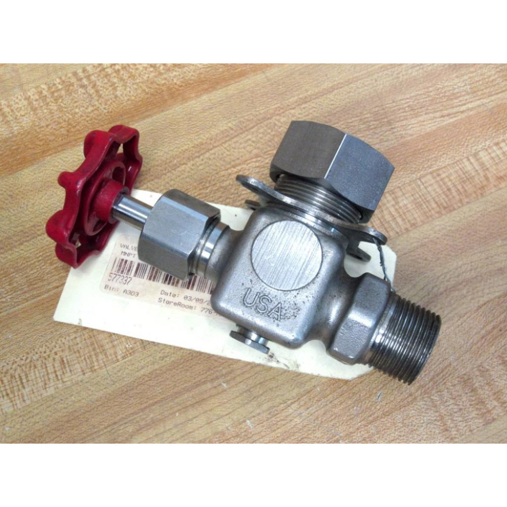 Ernst 4135 Needle Valve WRed Hand Wheel - New No Box Ernst 4135 Needle Valve WRed Hand Wheel - New No Box