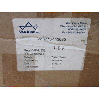 Vanair VA3273-113635 Actuator Mount Kit VPVL 350