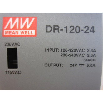 MW DR-120-24 Power Supply DR12024 - New No Box