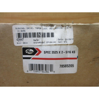 Gates 3525 X 2-516 KS Taper Lock Bushing 78585205 WHardware