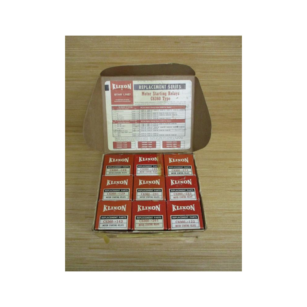 Klixon C6360 Star Line Motor Starting Relay Kit Klixon C6360 Star Line Motor Starting Relay Kit