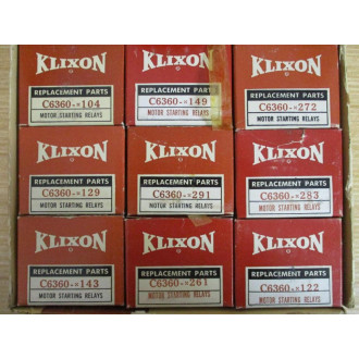 Klixon C6360 Star Line Motor Starting Relay Kit