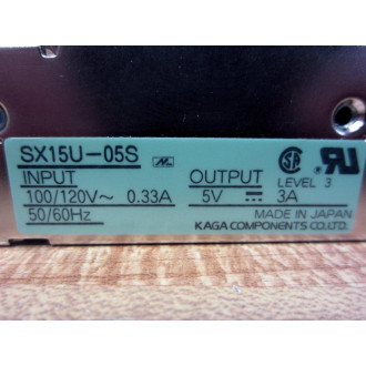 Kaga Components SX15U-05S Power Supply SX15U05S - New No Box