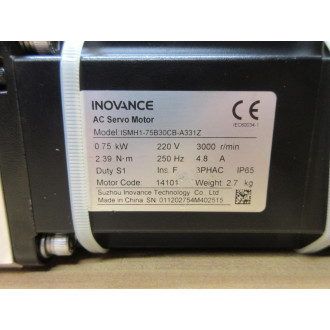 Inovance ISMH1-75B30CB-A331Z AC Servo Motor - Used