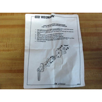 Hubbell Wiegmann WAL2A 1 Point Key Locking Handle WKey