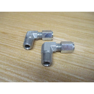Parker 4-4CBU-S Ferulok Flareless 90° Elbow 44CBUS (Pack of 2)