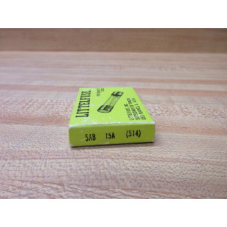 Littelfuse 5AB-15A Fuse 5AB-15 514 White (Pack of 10)